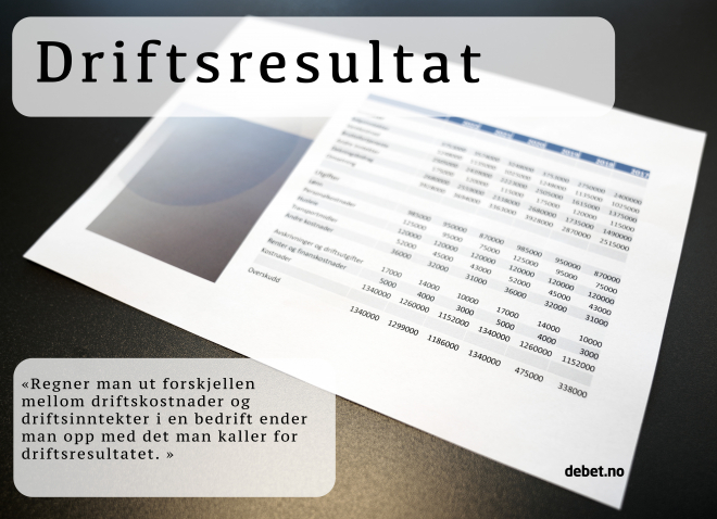 driftsresultat