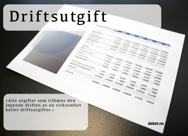 driftsutgift