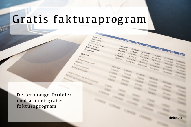 fordeler gratis fakturaprogram