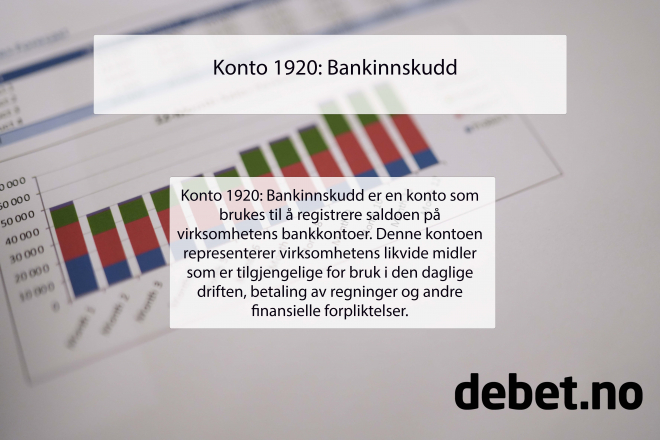 Konto 1920 bankinnskudd