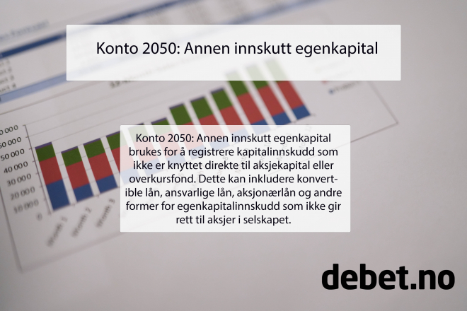 Konto 2050 Annen innskutt egenkapital