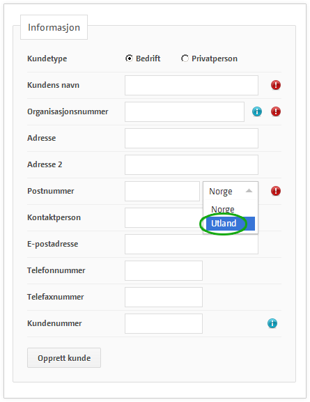 Sende-faktura-utlandet