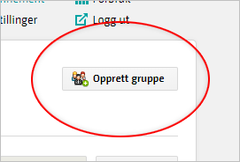 Opprette gruppe - knapp